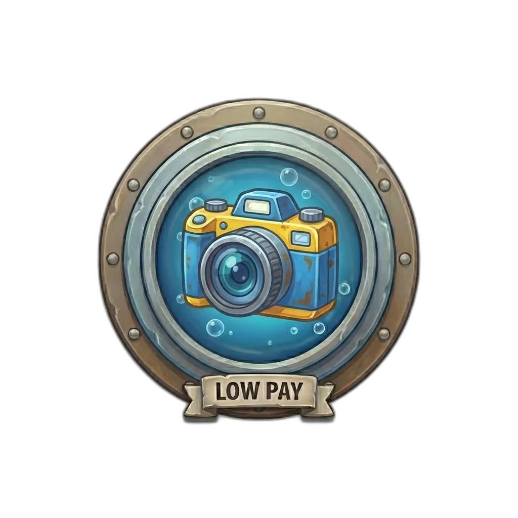 Razor Shark underwater Camera low-value symbol