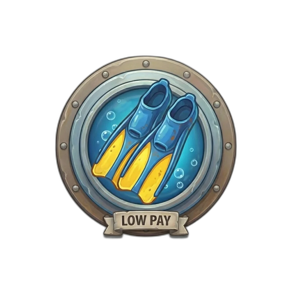 Razor Shark Flippers low-value diving gear symbol