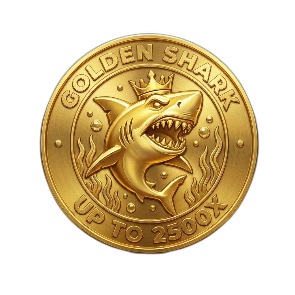 Razor Shark Golden Shark coin symbol appearing during Razor Reveal with multiplier values up to 2500x