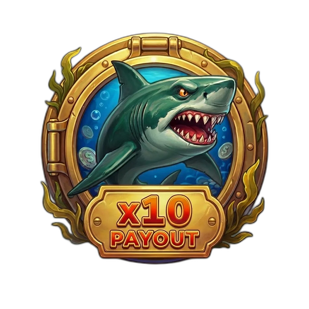 Razor Shark Green Shark premium symbol paying up to 10x stake